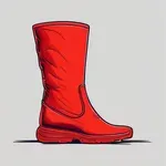 furry red boots image